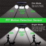 Ollivage Outdoor Solar Lights, 30 LED Solar Security Lights with Motion Sensor Dual Head Spotlights IP65 Waterproof 360° Adjustable LED Solar Motion Lights for Front Door Garage Patio Deck, 2 Pack