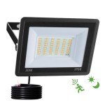 Fosingut 30W Security Lights with Motion Sensor,Super Bright 3000lm LED Floodlight Outdoor,IP66 Waterproof Wall Light Work Lighting,3000K Warm White Spotlight Outside for Garage,Garden,Backyard,Patio