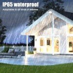 Royana Outdoor Security Lights Motion Sensor: 10W LED PIR Floodlight IP66 Waterproof Garden Garage