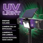 Monster Zapper Solar Light – Venteo – Pest Trap – Outdoor Lighting – Motion Sensor – Solar Panel – UV LED Light – 140 Lumens – 12 Hours Battery Life – Pesticide Free