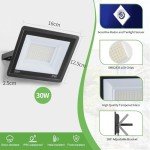 Fosingut 30W Security Lights with Motion Sensor,Super Bright 3000lm LED Floodlight Outdoor,IP66 Waterproof Wall Light Work Lighting,3000K Warm White Spotlight Outside for Garage,Garden,Backyard,Patio