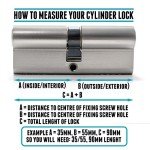 1-Star Euro Cylinder Lock with 3 Keys