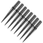 ORFOFE Garden Lamps Ground Spikes Accessories for Solar Lights Replacement Candy Cane Spikes for Weatherproof Solar Fairy Lights Outdoor Robust Plastic Lamp Holder for Garden and Landscape Pack of 10