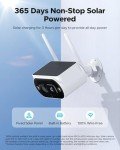 CAMCAMP Solar Security Camera Systems - 2K Outdoor Wireless CCTV Cameras Kit with 10" 2.4/5G WiFi Pro 10CH Monitor 4K NVR Human Detection 500GB Hard Drive No Monthly Fee No Wlan Needed 2-Way Talk