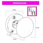 Victorian Style Round Door Knob Set with Latch