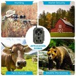 Folgtek WiFi Wildlife Camera 32MP 1296P with Night Vision and Motion Detection, IP66 Waterproof 120° Wide Angle & 0.1s Trigger Time for Backyard, Garden, Farm