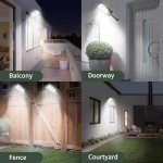 1 Pack 12000 Lumen Solar Street Lights Outdoor Waterproof Dusk to Dawn Garage, Patio, Garden, Parking Lot.