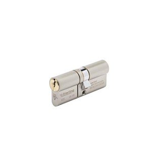 3 Star Secure Euro Door Cylinder - Brass & Nickel