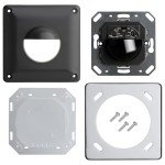SEBSON PIR Sensor Light Switch Outdoor IP65 - Wall Flush Mounted, Programmable, Range 10m/190° - Infrared Motion Sensor for LED Lights, 3-Wire, Installation 53x53x23mm