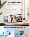 CAMCAMP Solar Security Camera Systems - 2K Outdoor Wireless CCTV Cameras Kit with 10" 2.4/5G WiFi Pro 10CH Monitor 4K NVR Human Detection 500GB Hard Drive No Monthly Fee No Wlan Needed 2-Way Talk
