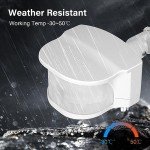 TREEWELL 240 Degree Replacement Motion Detector, Adjustable Time and Detection Sensitivity Up to 60 Feet Range, 3 Working Modes Pir Motion Sensor for Reflector