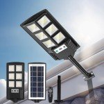 Ecoralios Solar Lights Outdoor, Waterproof LED Solar Powered Security Flood Light,Motion Sensor Solar Street Light with Remote Control for Garage,Yard,Parking Lot etc (6 Pack)