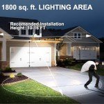 Solar Street Light Outdoor: 2 Pack 20000LM Motion Sensor Lamp TK300 for Yard Garden Garage Fence