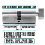 1-Star Euro Cylinder Lock with 3 Keys