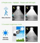 ikasus Solar Simulated Surveillance Cameras, Dummy Fake Security Dome Camera, Solar Motion Sensor Wall Light for Porch Garden Patio Driveway Pathway, Indoor Outdoor Use Type 1