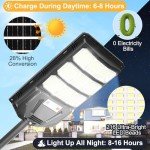 Solar Street Light Outdoor: 2 Pack 20000LM Motion Sensor Lamp TK300 for Yard Garden Garage Fence