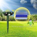 Solar Cat Repellent, Cat Deterrents Ultrasonic Animal Repeller, Outdoor Waterproof Pet Repellent with Motion Sensor for Farm Garden Yard Dogs Cats Birds Squirrels Deterrent