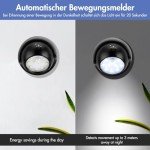 Kinberry Motion Sensor PIR Light, 4PCS Motion Sensor LED Spotlight LED Security Light with Motion Sensor, Battery Operated PIR Sensor Security Light for Stair Hallway Garage Entrance
