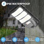 Solar Street Light Outdoor: 2 Pack 20000LM Motion Sensor Lamp TK300 for Yard Garden Garage Fence