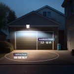 Ecoralios Solar Lights Outdoor, Waterproof LED Solar Powered Security Flood Light,Motion Sensor Solar Street Light with Remote Control for Garage,Yard,Parking Lot etc (6 Pack)