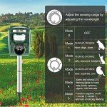 XIAXIA 2x Ultrasonic Fox Repellant Cat Repellent Garden, Cat Deterrent Pet Animal Deterants Solar Powered & Waterproof, Flashing Light and USB Charge, Outdoor Farm Yard,Effective for Cats, Dogs