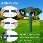 Solar Cat Repellent, Cat Deterrents Ultrasonic Animal Repeller, Outdoor Waterproof Pet Repellent with Motion Sensor for Farm Garden Yard Dogs Cats Birds Squirrels Deterrent