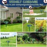 Cat Repellent for Gardens, Ultrasonic Cat Repellent, Outdoor waterproof, Solar Animal Repeller and Fox Deterrents with PIR Motion Sensor for Cats, Dogs, Birds, Squirrels Wild Animals