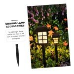OFFSCH Garden Solar Lamps Ground Spikes Plastic Replacement Stakes for Solar Lights for Outdoor Lighting Garden Accessories and Christmas Decoration Pack of 10