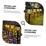 OFFSCH Garden Solar Lamps Ground Spikes Plastic Replacement Stakes for Solar Lights for Outdoor Lighting Garden Accessories and Christmas Decoration Pack of 10