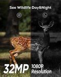 iZEEKER Wildlife Camera 32MP HD, Trail Camera with 940nm No Glow Infrared LEDs Night Vision Motion Activated IP66 Waterproof for Wildlife Watching Garden