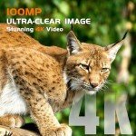VOOPEAK Solar Trail Camera - 100MP 4K Native 30FPS, WiFi Bluetooth Game Camera with 120°Wide-Angle Motion Activated Night Vision 0.1s Trigger Time IP66 Waterproof for Wildlife Monitoring