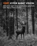 Punvoe Trail Camera WiFi 6K 64MP with 64GB Memory Card 8 Batteries and Night Vision Ip67 Waterproof 130°Wide Angle 0.05s Trigger Speed, Suitable for Outdoor Wildlife Detection, Monitoring Game Cam