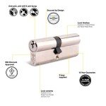 Yale KM Superior High Security Euro Cylinder Lock