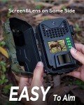 iZEEKER Wildlife Camera 32MP HD, Trail Camera with 940nm No Glow Infrared LEDs Night Vision Motion Activated IP66 Waterproof for Wildlife Watching Garden