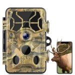 Wildlife Camera - 30MP 1296P WiFi Bluetooth Trail Camera, Game Camera with Night Vision Motion Activated Waterproof, IP66 Waterproof 120° View Angle for Outdoor Wildlife Monitoring