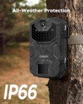 iZEEKER Wildlife Camera 32MP HD, Trail Camera with 940nm No Glow Infrared LEDs Night Vision Motion Activated IP66 Waterproof for Wildlife Watching Garden