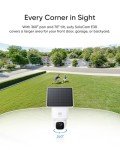 eufy Security SoloCam E30 2K Solar Security Camera Outdoor Wireless, 360° Pan & Tilt Home Security Camera, Solar Powered, AI Tracking, IP65 Weatherproof, HomeBase S380 Compatible, No Monthly Fee