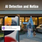 CINMOORE BC2U, Battery Powered Security Camera 4MP Wireless Indoor and Outdoor，2.4GHz Wi-Fi Cameras for Home Security with 2K+ Color Night Vision, Pre-roll