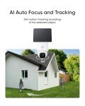 eufy Security SoloCam E30 2K Solar Security Camera Outdoor Wireless, 360° Pan & Tilt Home Security Camera, Solar Powered, AI Tracking, IP65 Weatherproof, HomeBase S380 Compatible, No Monthly Fee