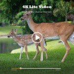 Wildlife Camera, 4K 42MP Trail Camera with 42pcs IR Night Vision Motion Activated Wildlife Camera, IP56 Waterproof 2.0'' TFT LCD Screen Game Camera for Wildlife Monitoring