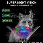 Findn Mini Wildlife Camera 24MP 1080P HD Trail Camera with 850nm Night Vision 0.2s Motion Activated Waterproof, Gardens Camera with 32GB SD Card for Outdoor Hunting Bird Watching Nature Scouting