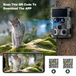 VOOPEAK Starlight Night Vision Dual Lens Wildlife Camera WiFi Native 4K 60MP 30FPS Bluetooth Trail Game Cameras with IMX458 Sensors Hunting Cam