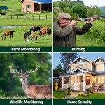 VOOPEAK Starlight Night Vision Dual Lens Wildlife Camera WiFi Native 4K 60MP 30FPS Bluetooth Trail Game Cameras with IMX458 Sensors Hunting Cam