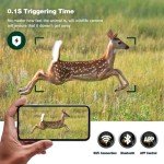 VOOPEAK Starlight Night Vision Dual Lens Wildlife Camera WiFi Native 4K 60MP 30FPS Bluetooth Trail Game Cameras with IMX458 Sensors Hunting Cam