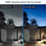 acesee 2K Security Camera Wireless Outdoor - Battery Powered Camera with 1080P Color Night Vision 2.4Ghz WiFi Spotlight Cam with AI Motion Detection 2-Way Talk Cloud/SD - White