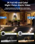 CAKPRIO 4G Cellular Solar Powered Security Cameras,Solar Powered Wireless Outdoor Camera,2K HD PTZ Motion Detection LED Spotlight & Siren Alert SD&Cloud Storage IP65-V90