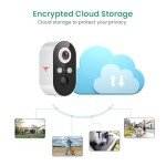 FISHBOT 1080P Wireless Security Camera, Outdoor/Indoor Home Cam with 2-Way Talk, Smart AI Human Detection, Battery Power, 2.4G WiFi Surveillance, Color Night Vision, Cloud Storage (2-pack)