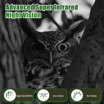 MAXDONE Wildlife Camera WiFi Bluetooth with APP, 48MP 30FPS Solar Trail Camera with Night Vision Activated Waterproof IP66, 0.1s Trigger Speed, Built-in Battery Rechargeable for Wildlife Monitoring