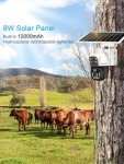 GENBOLT 3G/4G LTE Cellular Solar Security Camera Outdoor Wireless, 8W 12000mAh Battery Operated Surveillance Camera No WiFi, Dual Lens Spotlight IP Camera CCTV with SIM Card