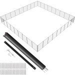 VEVOR NLSSHL4108 4 x 108 FT Inground, Removable Child Safety, Easy DIY Installation Swimming, 340gms Teslin PVC Pool Fence Mesh Protects Kids and Pets, Black